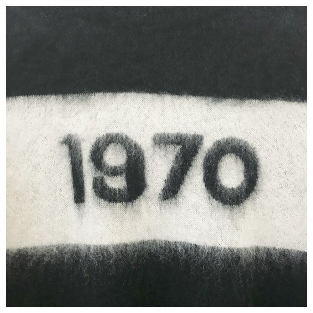1970 Black and White Women's Crew Neck Sweater - Picture 4 of 4